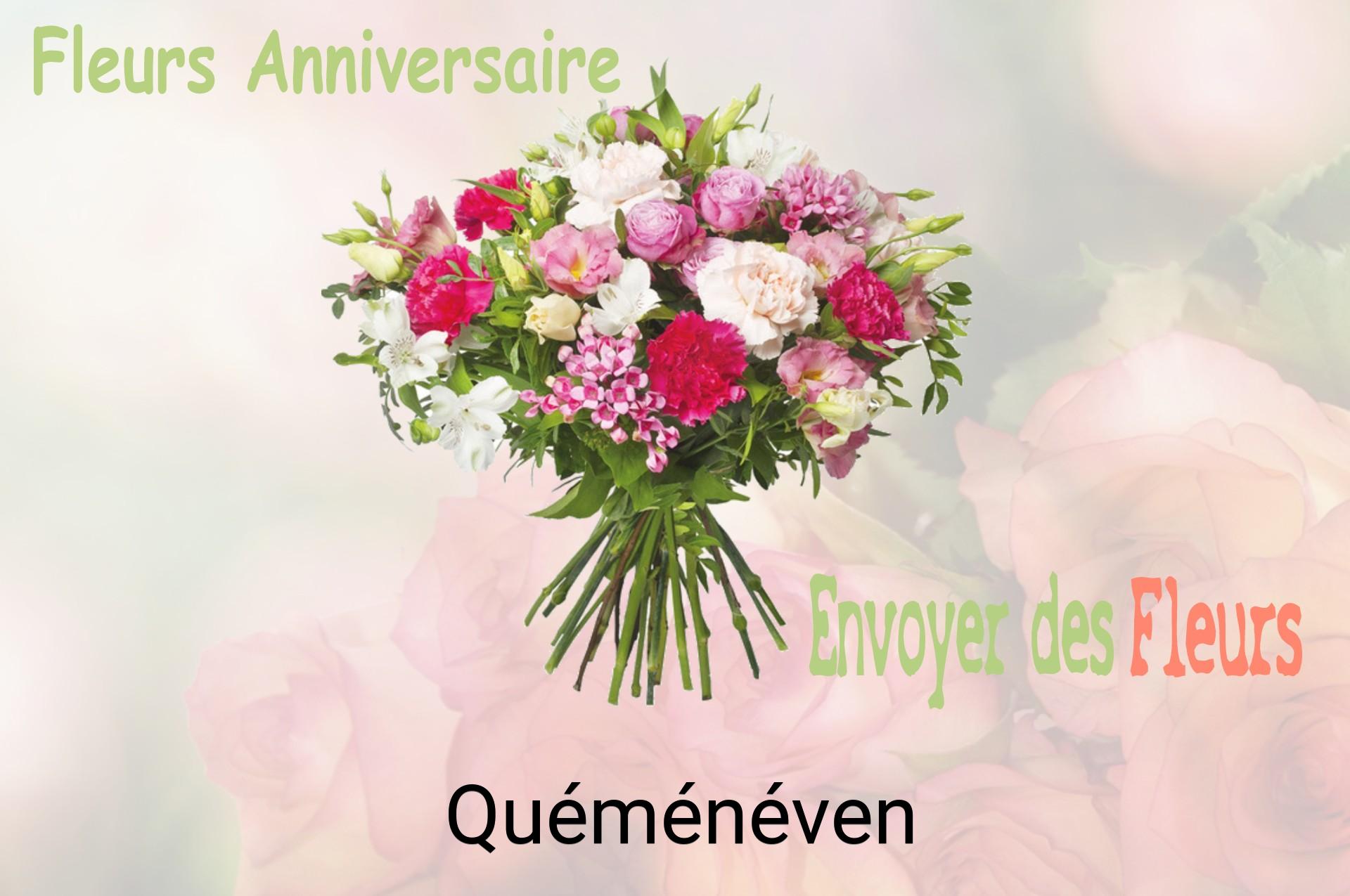 Bouquet de fleurs d’anniversaire livré à Quéménéven