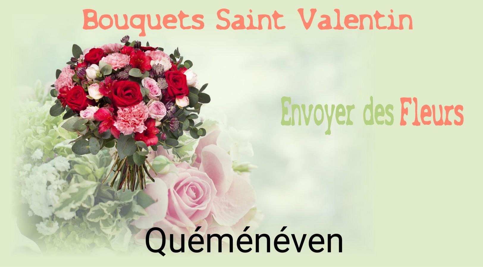Roses de Saint-Valentin livrées à Quéménéven
